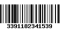 Código de Barras 3391182341539