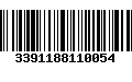 Código de Barras 3391188110054