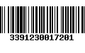 Código de Barras 3391230017201