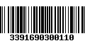 Código de Barras 3391690300110