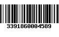 Código de Barras 3391860004589