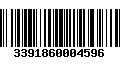 Código de Barras 3391860004596