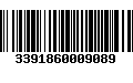 Código de Barras 3391860009089