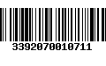 Código de Barras 3392070010711