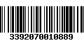 Código de Barras 3392070010889