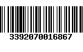 Código de Barras 3392070016867