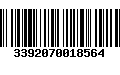 Código de Barras 3392070018564