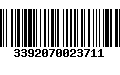 Código de Barras 3392070023711