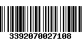 Código de Barras 3392070027108