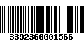 Código de Barras 3392360001566