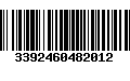 Código de Barras 3392460482012