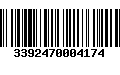 Código de Barras 3392470004174