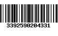 Código de Barras 3392590204331