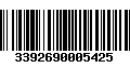 Código de Barras 3392690005425