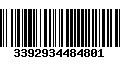 Código de Barras 3392934484801