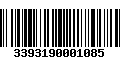 Código de Barras 3393190001085