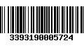 Código de Barras 3393190005724