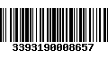 Código de Barras 3393190008657