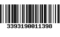 Código de Barras 3393190011398