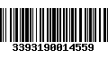 Código de Barras 3393190014559