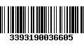 Código de Barras 3393190036605