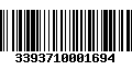 Código de Barras 3393710001694