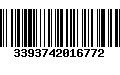 Código de Barras 3393742016772