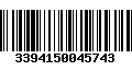 Código de Barras 3394150045743