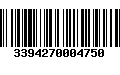 Código de Barras 3394270004750