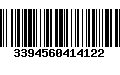 Código de Barras 3394560414122