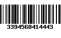 Código de Barras 3394560414443