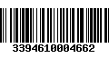 Código de Barras 3394610004662