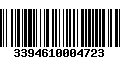 Código de Barras 3394610004723