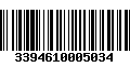 Código de Barras 3394610005034