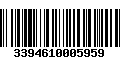 Código de Barras 3394610005959