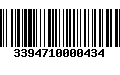 Código de Barras 3394710000434