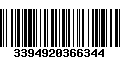 Código de Barras 3394920366344