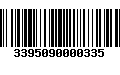 Código de Barras 3395090000335