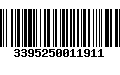 Código de Barras 3395250011911