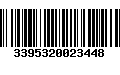 Código de Barras 3395320023448