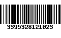 Código de Barras 3395328121023