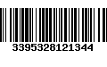 Código de Barras 3395328121344