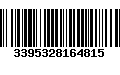 Código de Barras 3395328164815