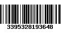 Código de Barras 3395328193648