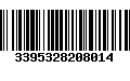 Código de Barras 3395328208014