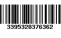 Código de Barras 3395328376362