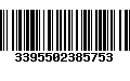 Código de Barras 3395502385753