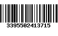 Código de Barras 3395502413715