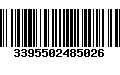 Código de Barras 3395502485026