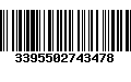 Código de Barras 3395502743478